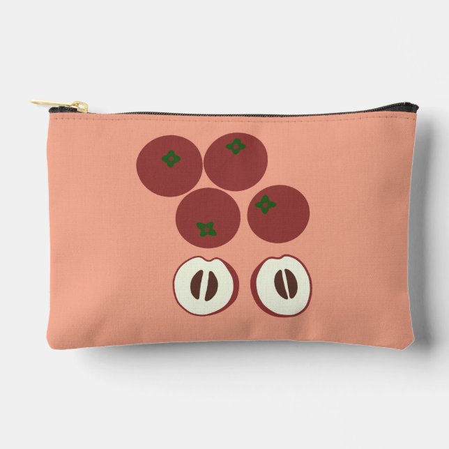 Sac à main petite pomme de velours  (Recto)