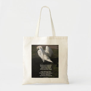 Sac À Main Poème Les Cygnes Sont Majestueux De Lad