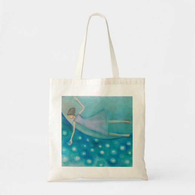 Sac à main poétique pour fille rêveuse et ciel éto (Devant)