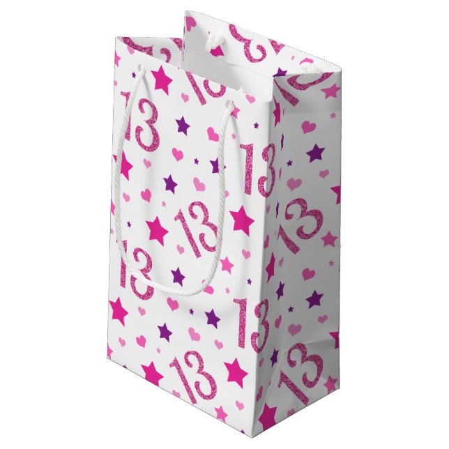 Sac à main pour 13ème anniversaire fille Rose Pail (Dos Angle)