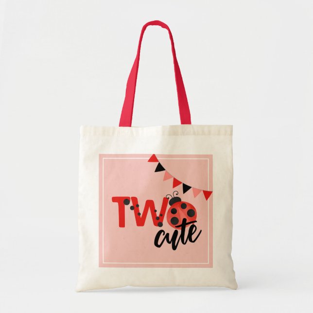 Sac à main pour 2ème anniversaire "Two Cute" cocci (Devant)