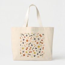 Sac à main pour maman de chien | Motif os terracot