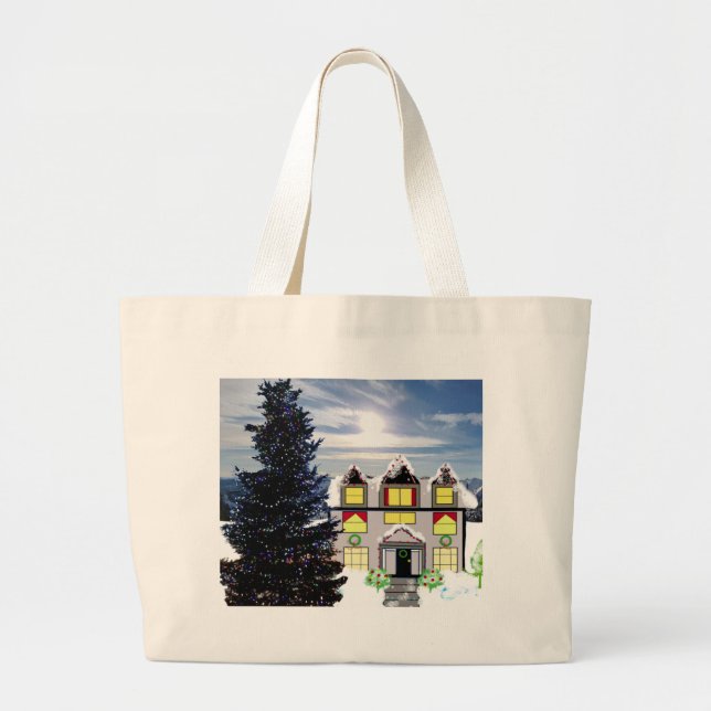 Sac à main pour scène de Noël avec maison conforta (Devant)