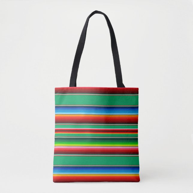 Sac à main rayé Mexican Zarape Serape (Devant)
