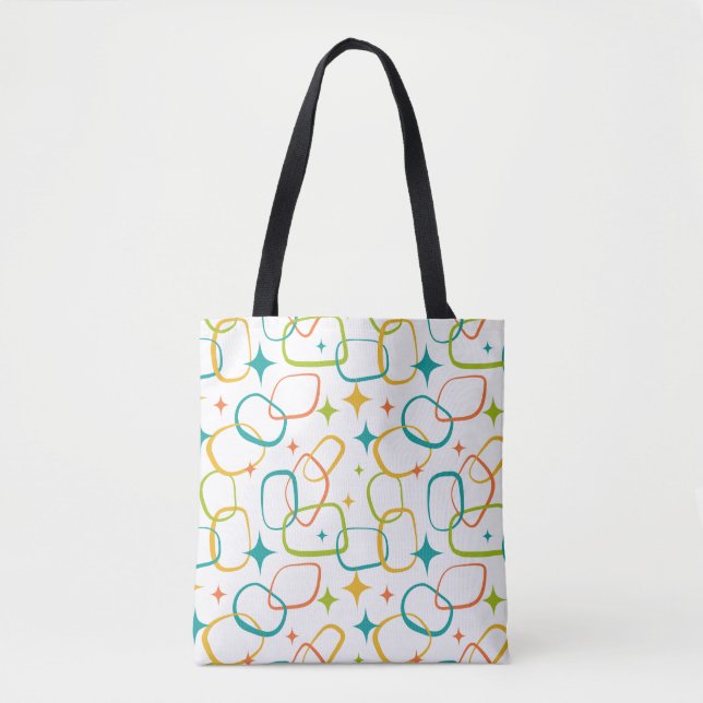 Sac à main rétro Mid-Century Modern Atomic Sparkle (Devant)