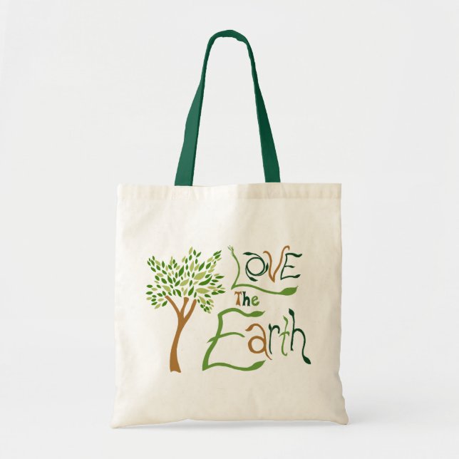 Sac à main réutilisable Love the Earth (Devant)