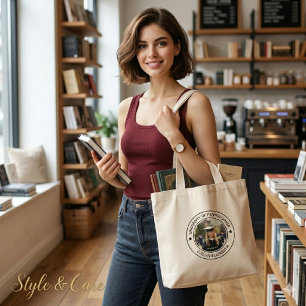 Sac à main rond classique pour diplômé, écriture m
