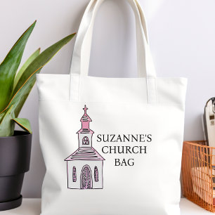 Sac à main rose personnalisé pour l'église