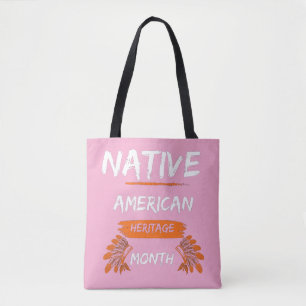 Sac à main rose pour le mois du patrimoine amérind