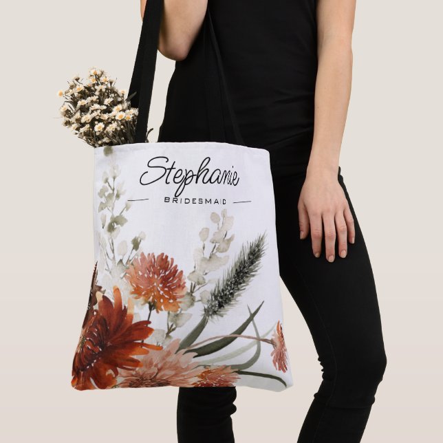 Sac à main rustique en forme de bouquet floral pou (De près)