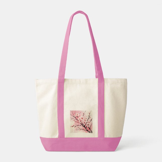 Sac à main Sakura à fleurs de cerisier | Élégant W (Dos)