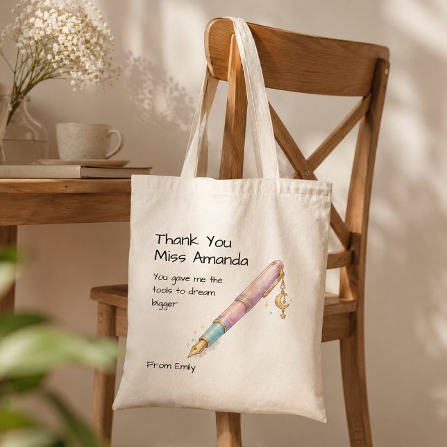 Sac à main stylo aquarelle pour professeur de l'éc (Créateur téléchargé)