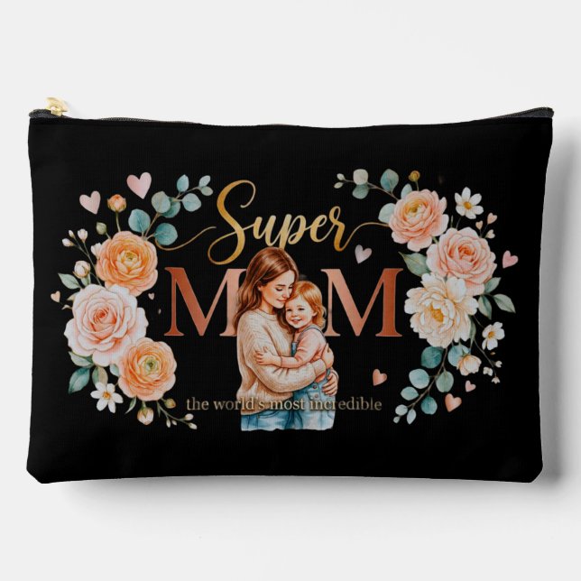 Sac à main Super Maman 💖 Imprimé Couture Sac (Recto)
