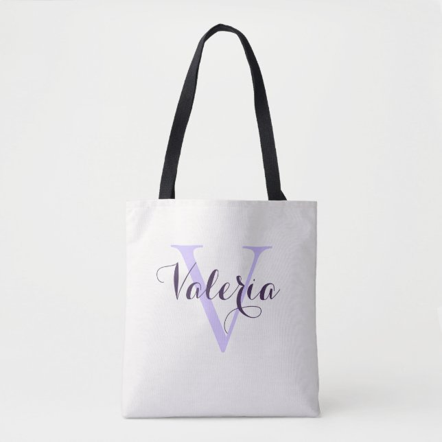 Sac à main tendance personnalisé avec monogramme l (Devant)