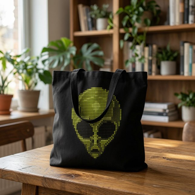Sac à main Tête d'alien vert (Créateur téléchargé)