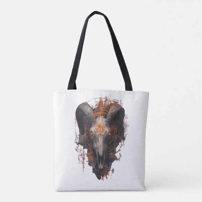 Sac à main tête de bélier Occultisme Steampunk Art (Dos)