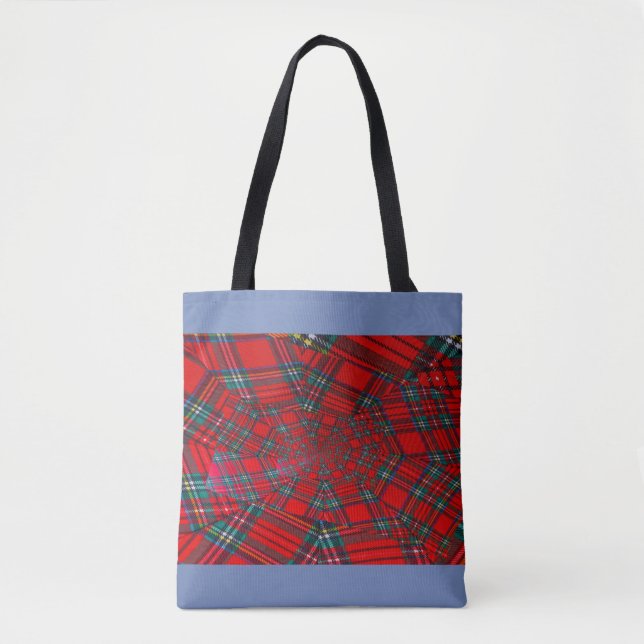 SAC  À  MAIN  TOURBILLON  ÉCOSSAIS  COLORÉ (Devant)