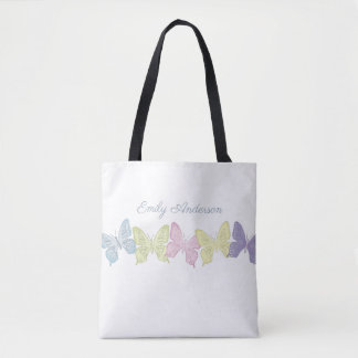 Sac à main tout-imprimé à motif de papillons paste