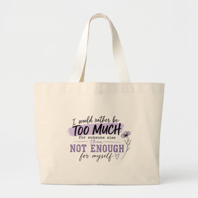 Sac à main trop grand | Citation de confiance drôl (Devant)