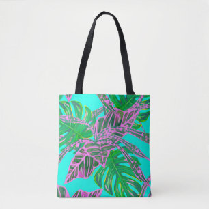 Sac à main tropical en feuille de palmier et coléu