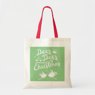 Sac à main typographie de Noël cerf cerf mignon