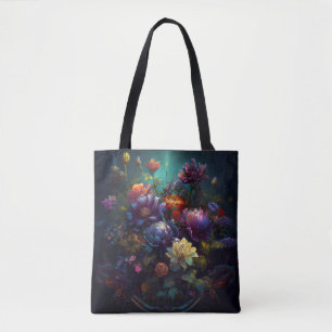 Sac à main unique à motif floral gothique
