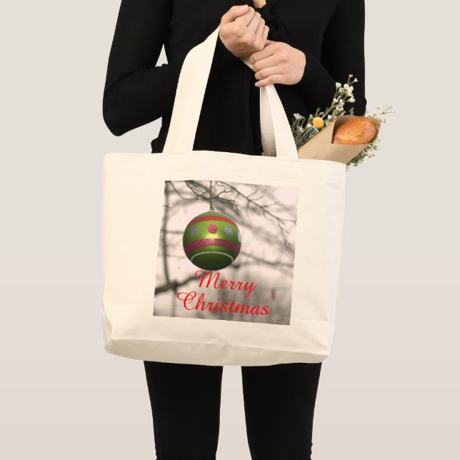 Sac à main vert pour les ornements de Noël (Devant (produit))