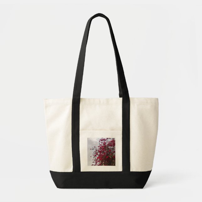 Sac à main vibrant rouge de photographie de fleurs (Devant)