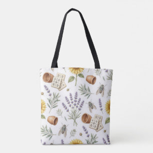 Sac à main vintage botanique Mahjong avec lavande