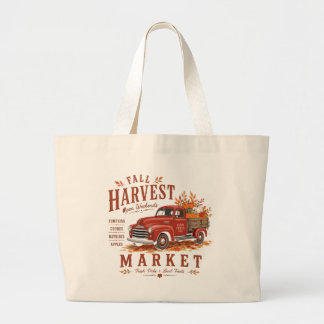 Sac à main vintage camion rouge marché récolte aut