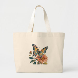 Sac à main vintage papillon et floral aquarelle 