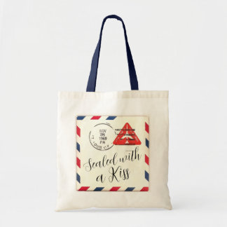 Sac à main vintage scellé avec un baiser