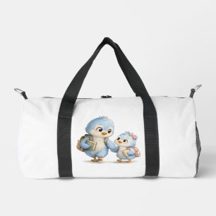 Sac à main week-end Sœurs et frères oiseaux mignon
