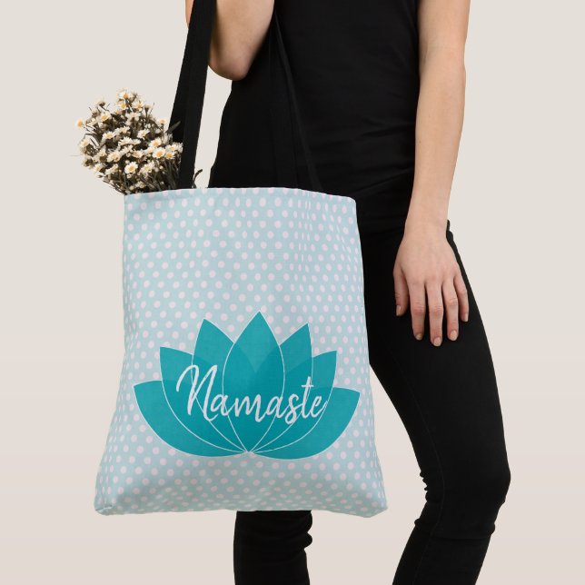 Sac à main Yoga Aqua Lotus (De près)