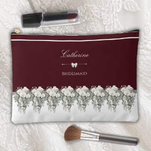 Sac à Maquillage Chic Bourgogne pour Mariage d'Aut
