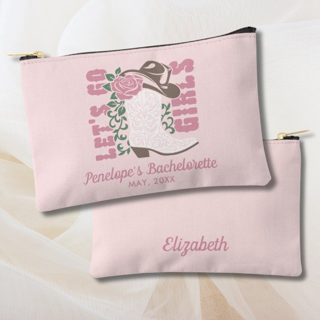 Sac à Maquillage de Demoiselle d'Honneur Personnal (Bachelorette Makeup Bag Personalized Last Rodeo
)