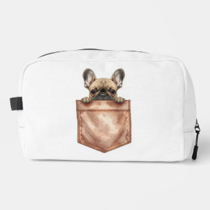 Sac à Maquillage et Trousse Pochette Chien Françai