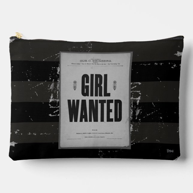 Sac à maquillage HAMbyWG "Fille Recherchée" (Recto)