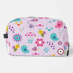 Sac à Maquillage Rétro Mignon Y2K Oiseaux et Abeil