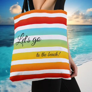 Sac à motif rayé arc-en-ciel coloré