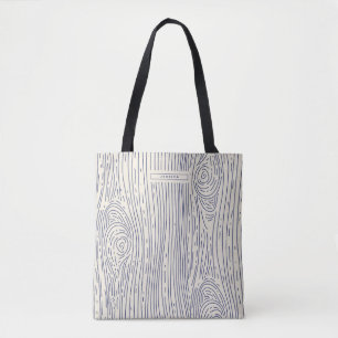 Sac à motifs abstraits en bois beige marine