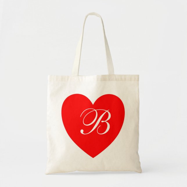 Sac à motifs monogramme Cœur Rouge (Devant)
