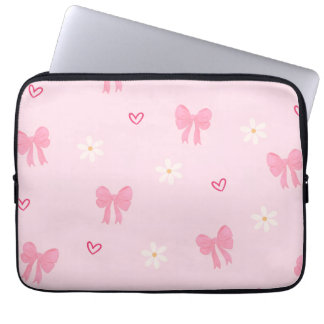 Sac à ordinateur en forme de cœur floral avec un j