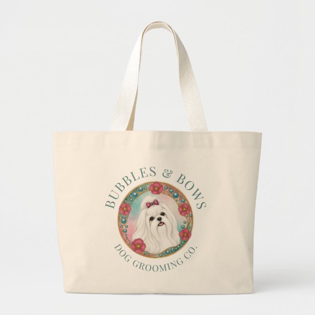 Sac à Outils de Toilettage pour Chien Maltais (Devant)