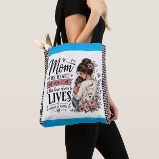 Sac à provisions à carreaux et accent pour la meil