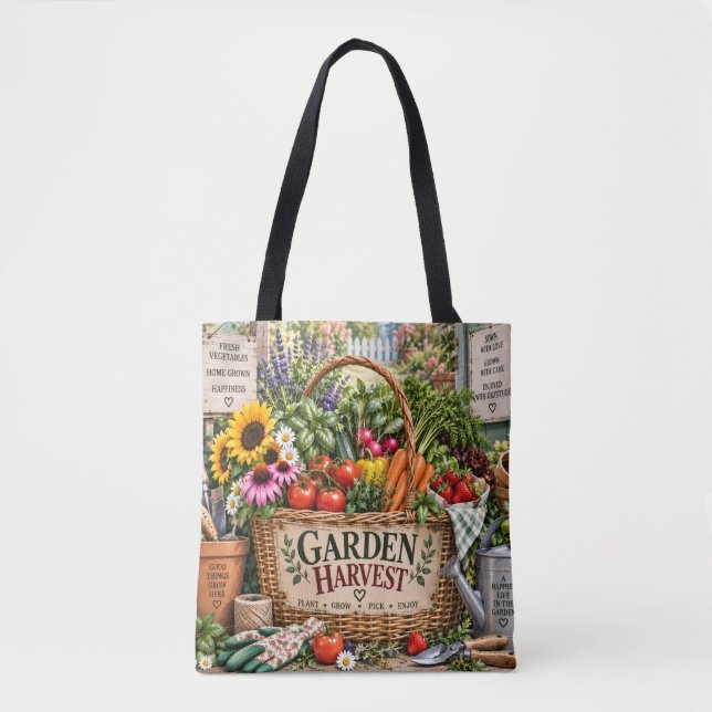 Sac à provisions de récolte de jardin potager (Devant)