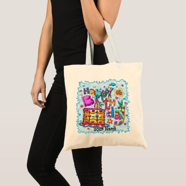 Sac à provisions pour gâteau d'anniversaire (Devant (produit))