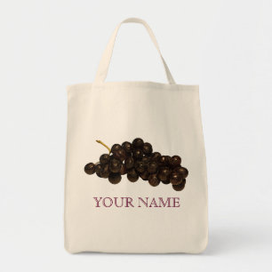 Sac à provisions réutilisable de raisins pourpre