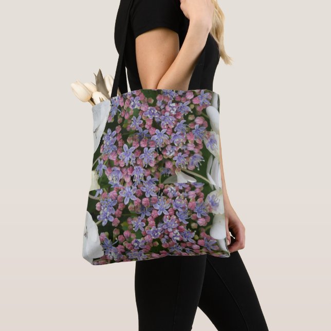 Sac à puce à motifs de fleurs d'Hydrangea (De près)