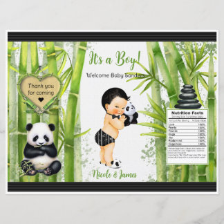 Sac à puces Thème Panda Bamboo pour bébé garçon